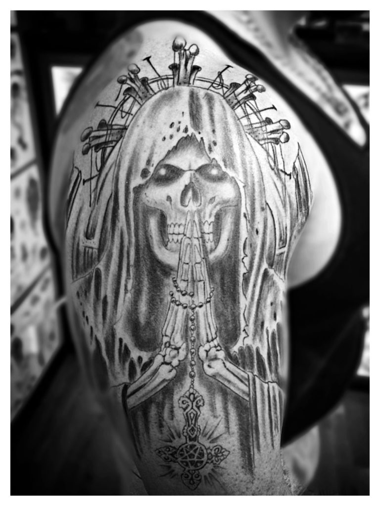 santa muerte blanca