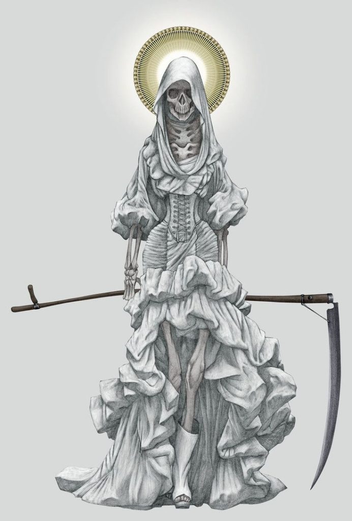 santa muerte blanca