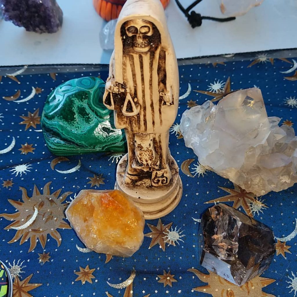 santa muerte blanca