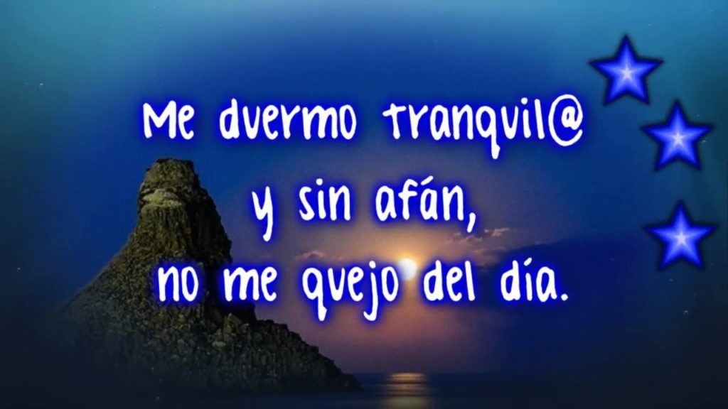 Oración para hacer dormir
