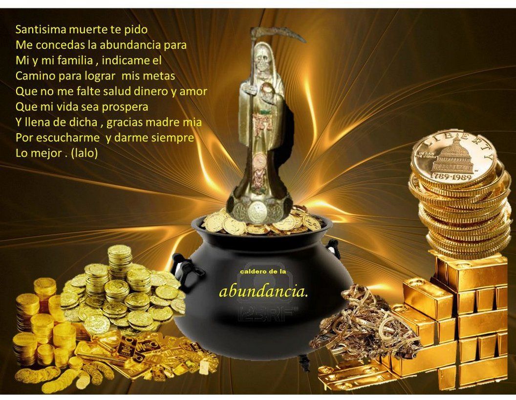 ORACIÓN PARA EL TRABAJO Y DINERO DE LA SANTA MUERTE