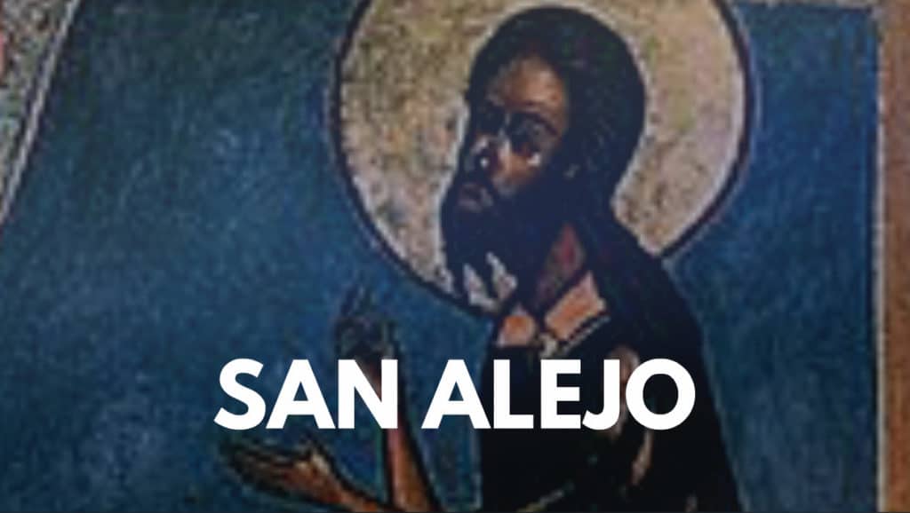 Oracion a San Alejo para alejar la mala suerte.